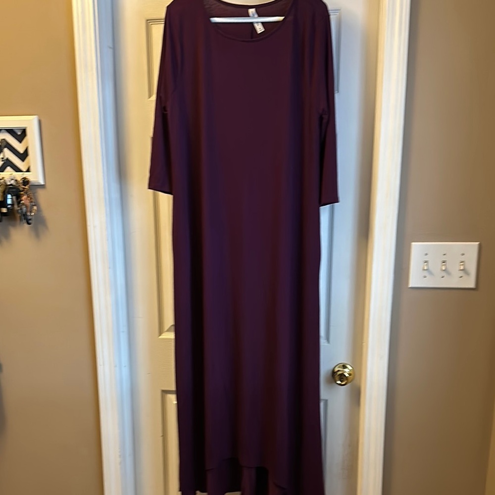 Purple High-Low Dress